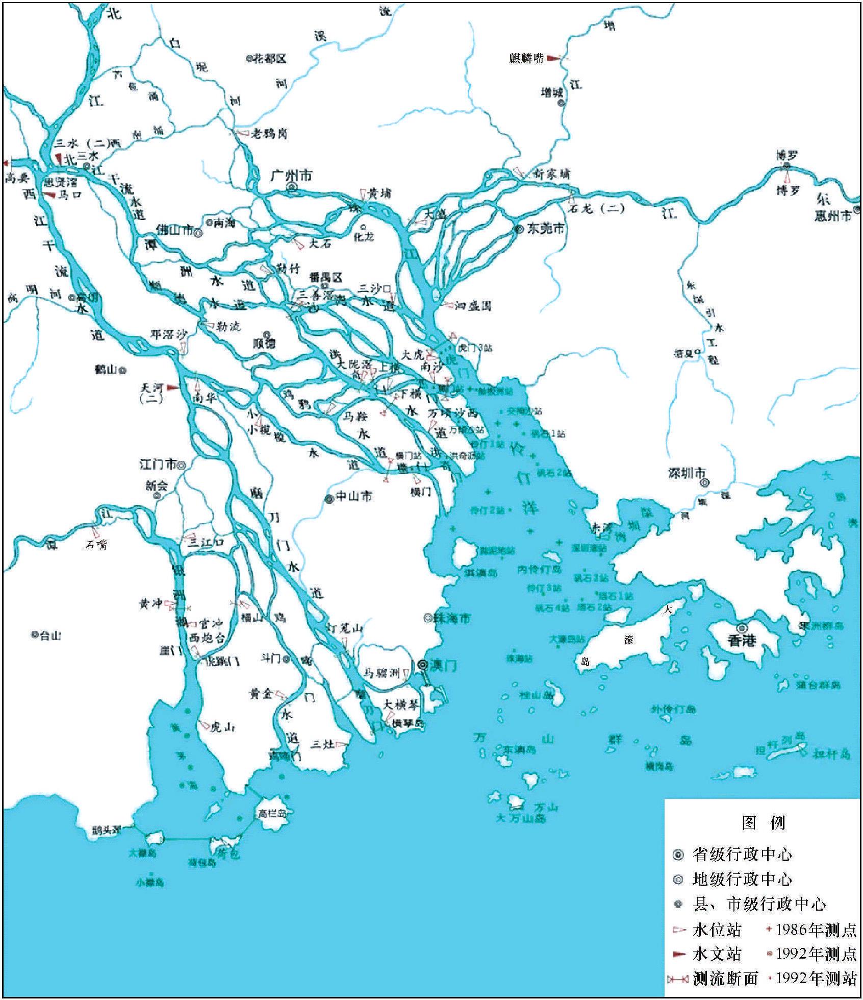 2.1.1 珠江三角洲及口門概況